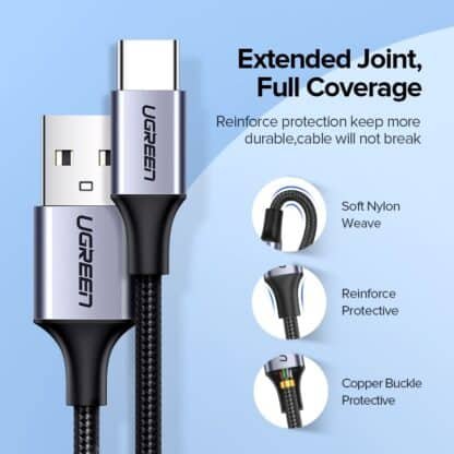 UGREEN USB C Cable for Xiaomi Redmi Note 10 USB Type C 3A Fast Phone Charging 5