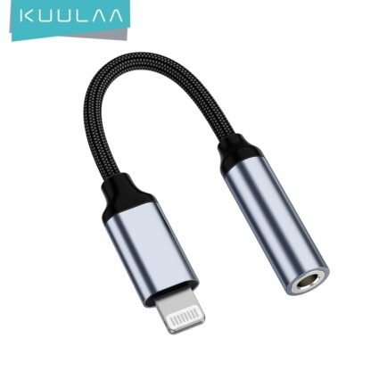 KUULAA Adapter For iPhone to 3 5mm Headphones Adapter For iPhone 12 11 Pro max