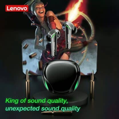 Lenovo XT92 Bluetooth 5 1Headphones TWS Gaming Earphone HiFi Stereo Wireless Earbuds Low Latency Touch Control 2