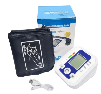 Arm Blood Pressure Monitor BP Equipment Automatic Professional Medical Portable Tonometer Digital Tensiometer Heart Rate Monitor 2