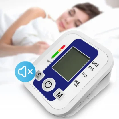 Arm Blood Pressure Monitor BP Equipment Automatic Professional Medical Portable Tonometer Digital Tensiometer Heart Rate Monitor 3
