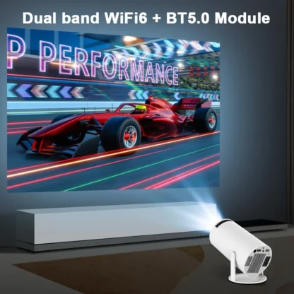 kf S198ec776346844289aa0a2c475c4b572w Magcubic Projector HY300 PRO 4K Android 11 Dual Wifi6 260ANSI Allwinner H713 BT5 0 1080P 1280